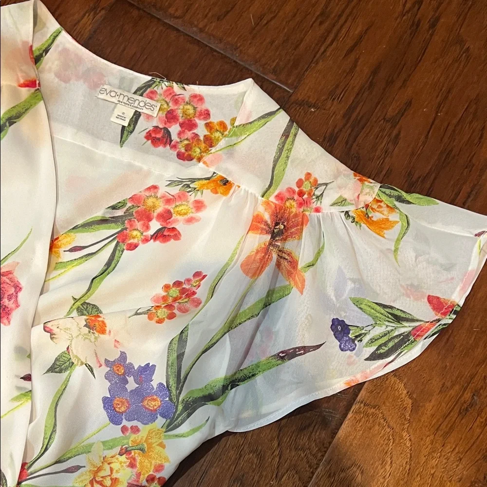 Eva Mendes Floral Wrap Dress | Small - Picture 3 of 6